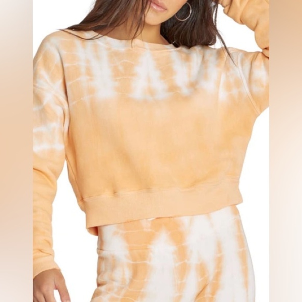 Wildfox Tie Dye Regal Sweatshirt Melon Wash